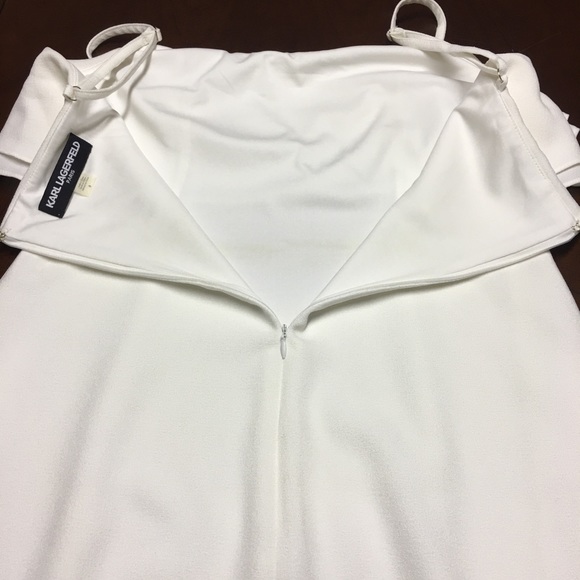 Designer Karl Lagerfeld Pearled Cocktail Dress - Picture 6 of 13